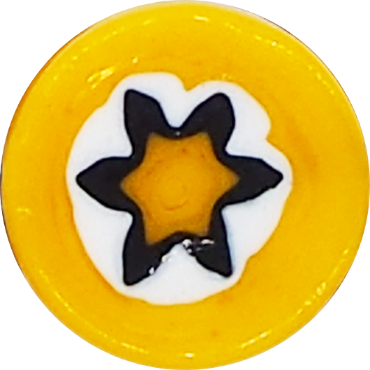YELLOW STAR 6 FRAMED