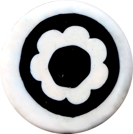 WHITE ANEMONE BLACK