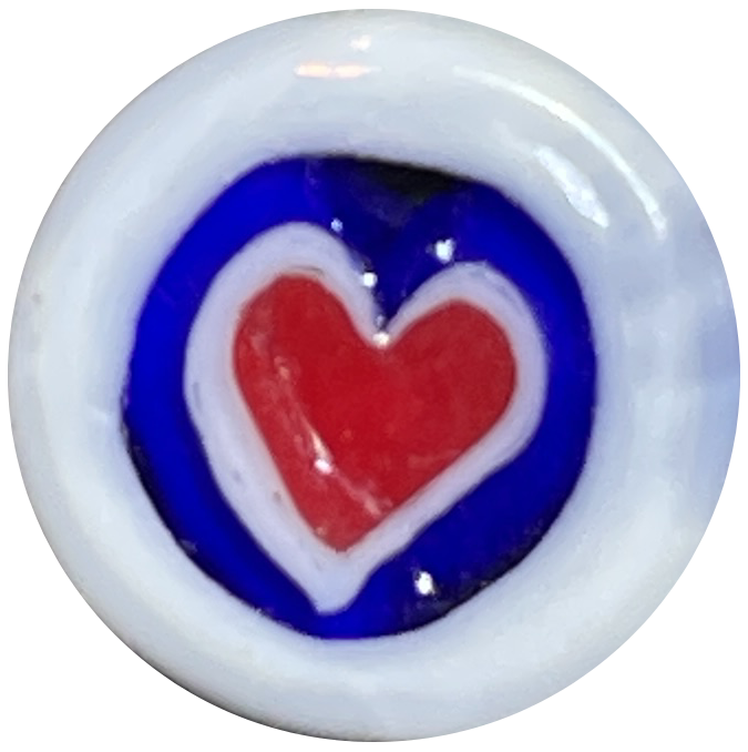 WHITE HEART RED