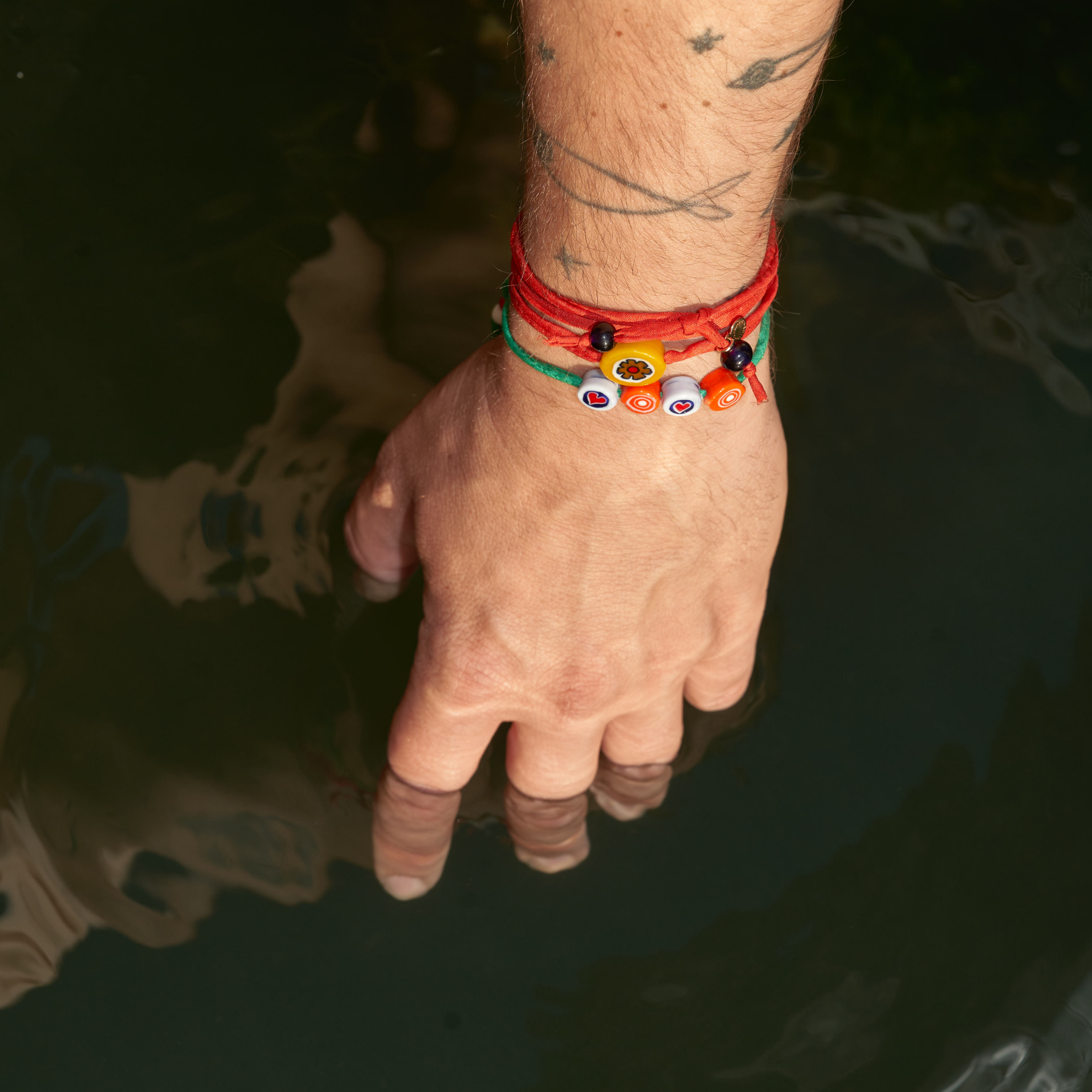 BACARETTO BRACELET/ ANKLET - Pink Cord