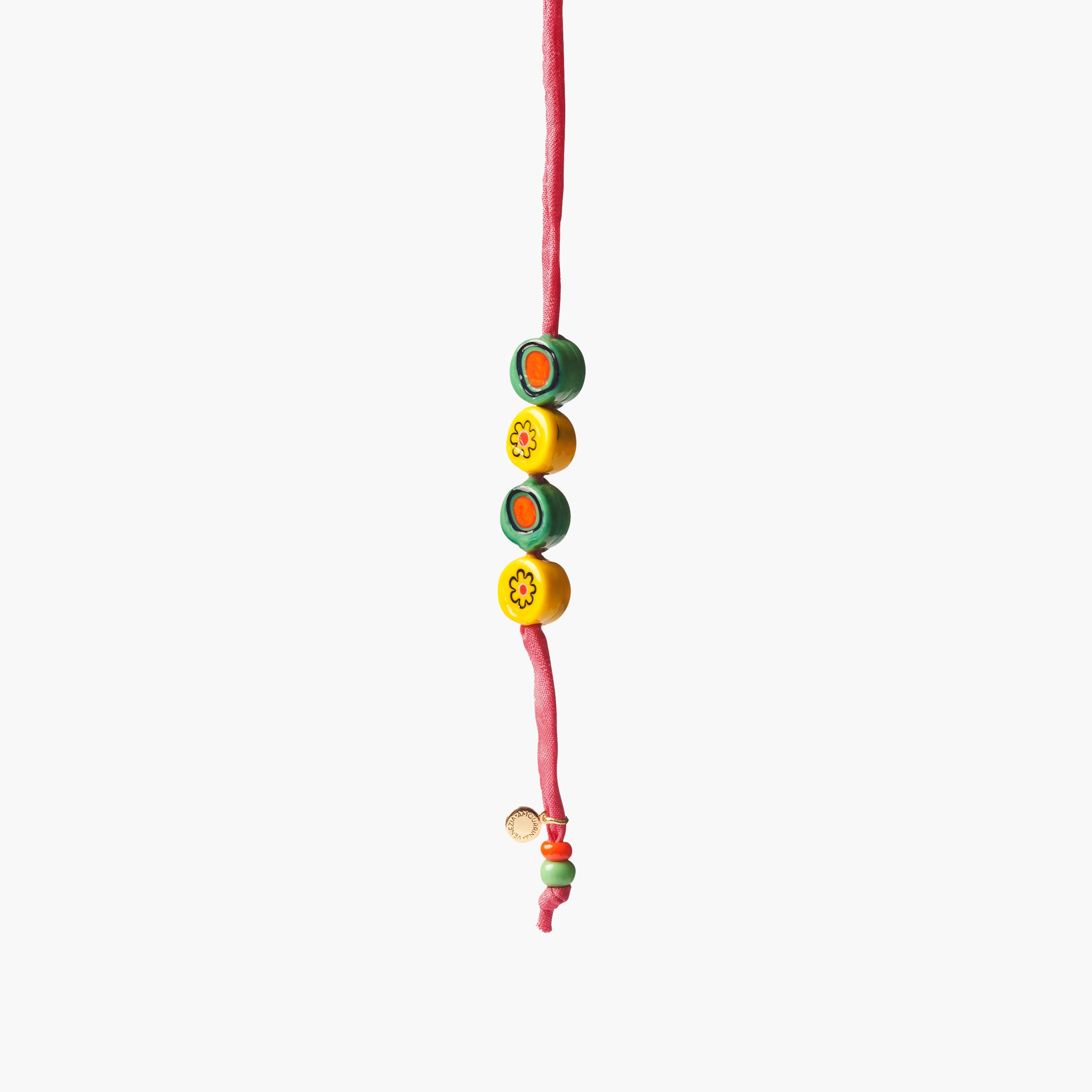 BACARETTO BRACELET/ ANKLET - Pink Cord