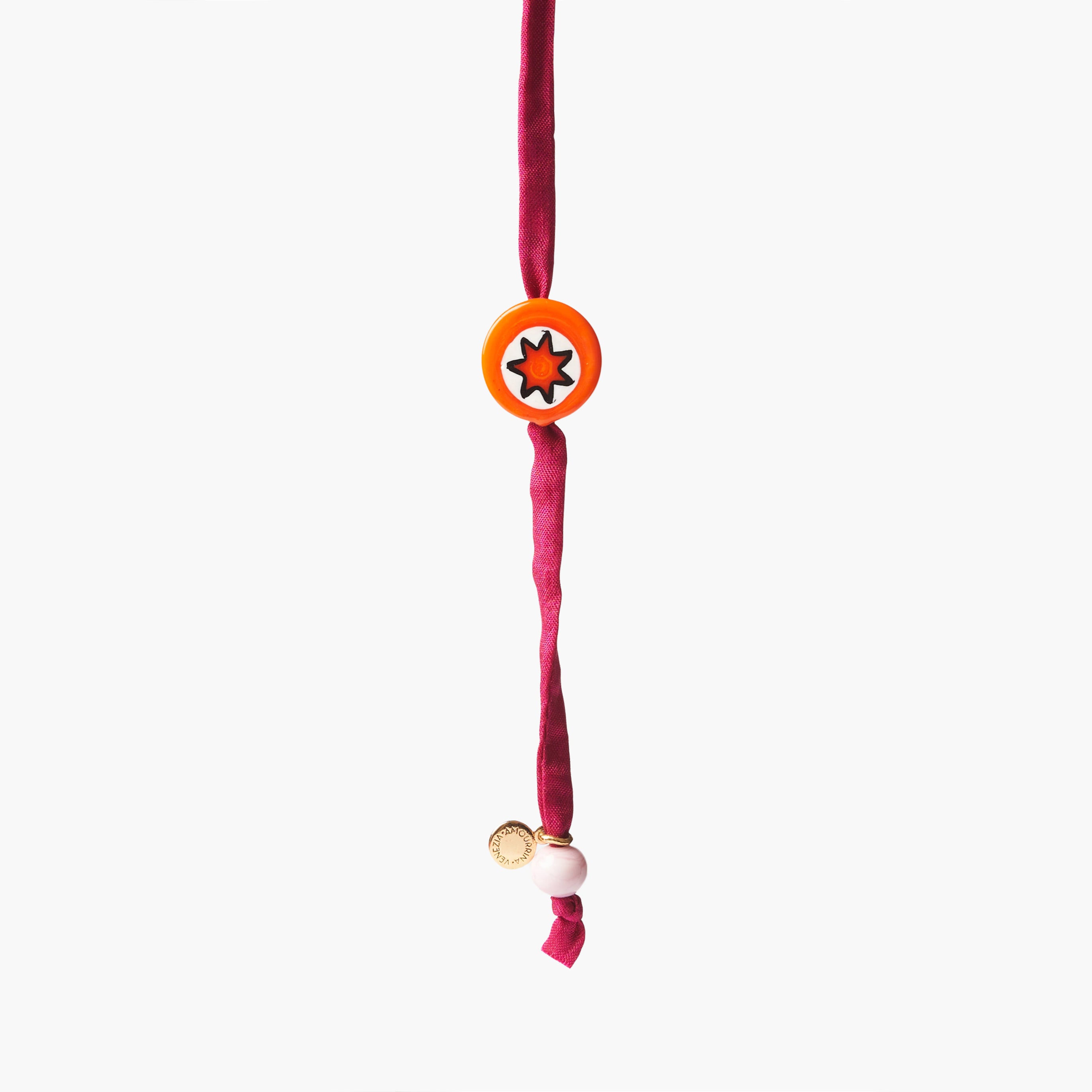 BACARO BRACELET/ CHOKER - ORANGE - Star 6 Edged