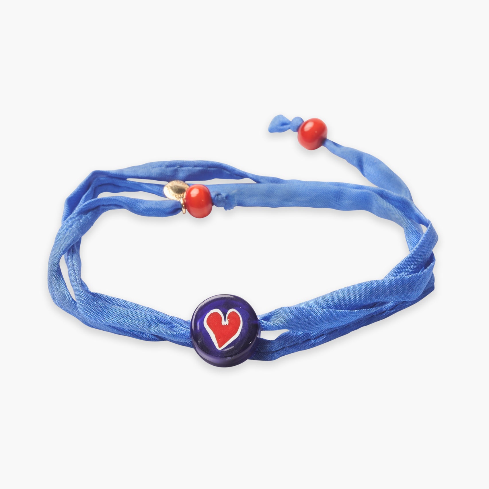 BACARO BRACELET/ CHOKER - BLUE - Heart Red