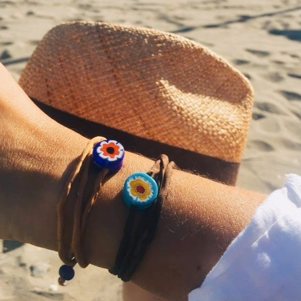 BACARO BRACELET/ CHOKER - BLACK - Heart Red