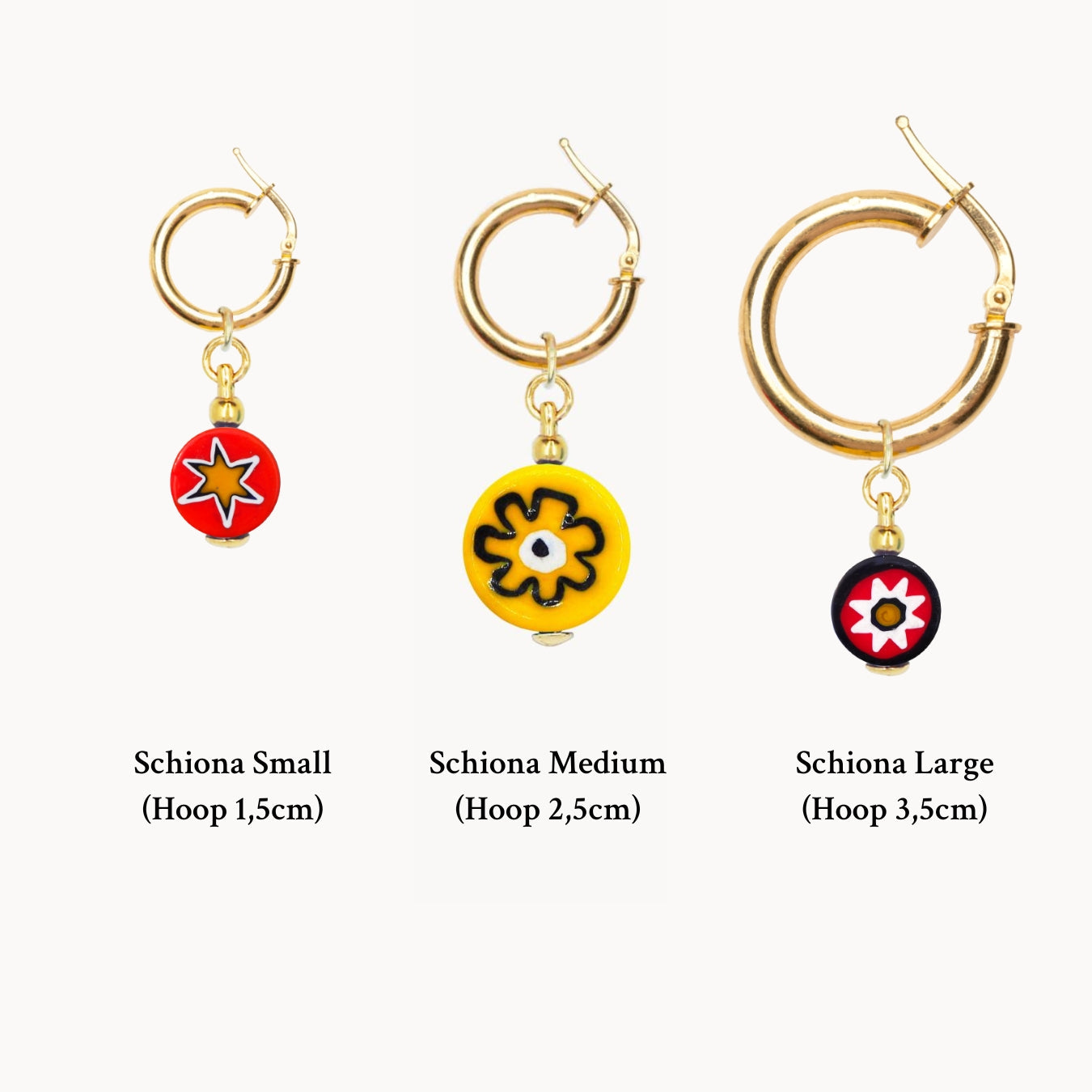 SCHIONA EARRING (MONO) - MEDIUM - YELLOW - Heart