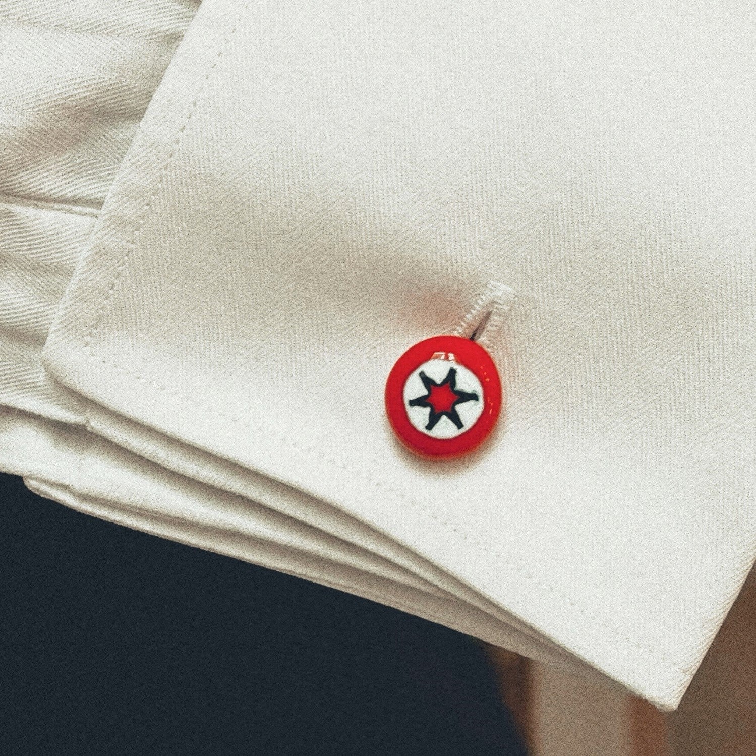DAMANI CUFFLINKS - BLUE - Heart Red