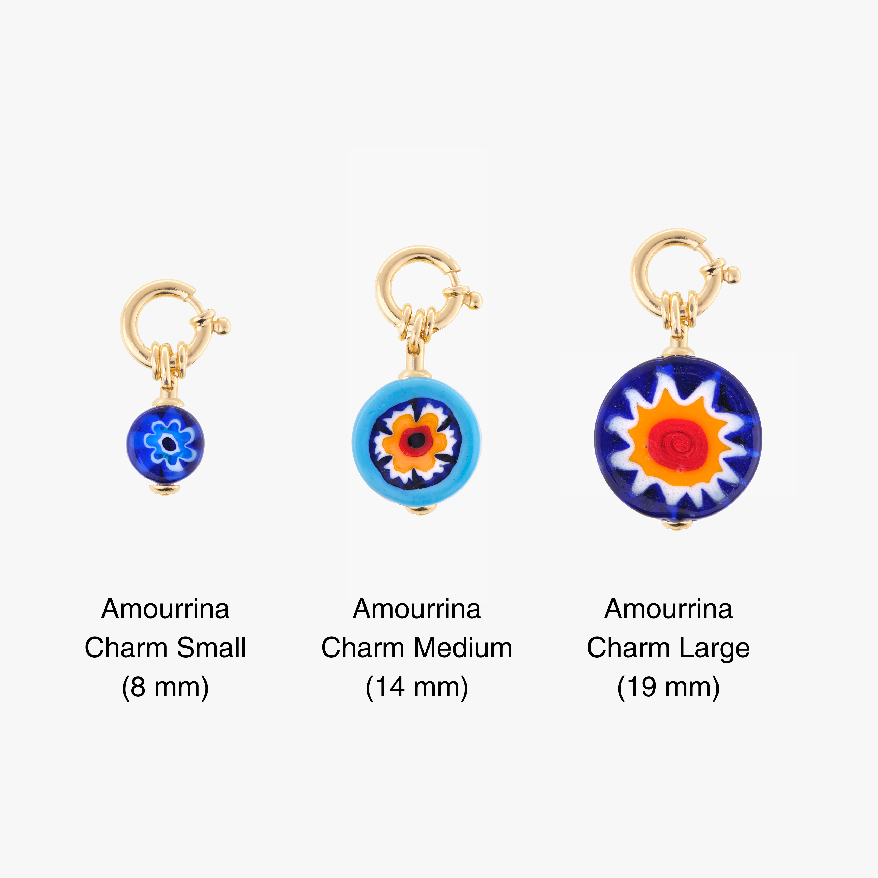 CHARM SMALL - Light Blue Circles