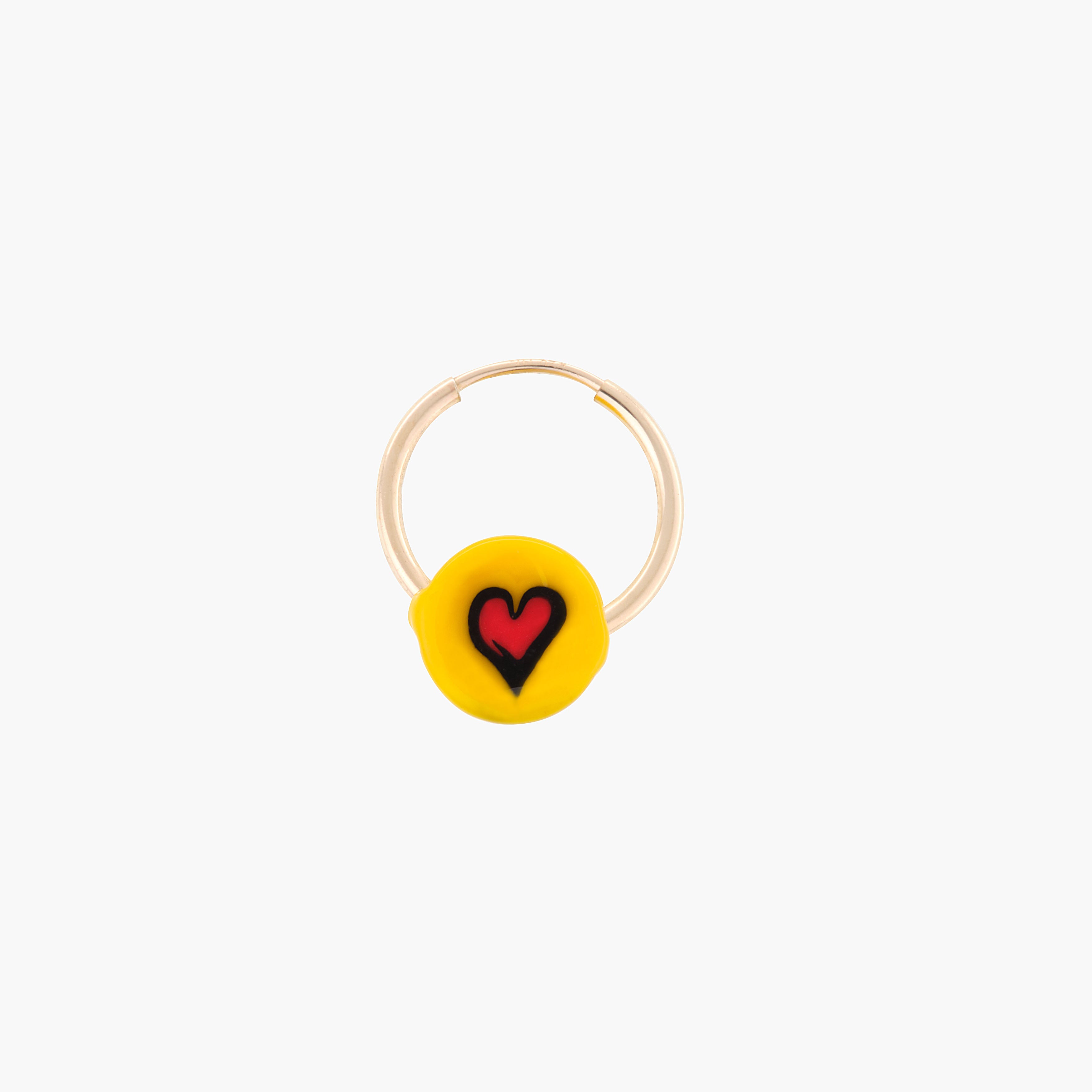 RIO EARRING (MONO) SMALL - Yellow Heart
